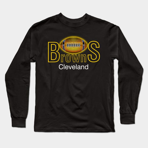 Cleveland Browns Long Sleeve T-Shirt by makram